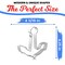 CookieCutter.Com Anchor Cookie Cutter 4.5 Inch –Tin Plated Steel Cookie Cutters – Made In The USA